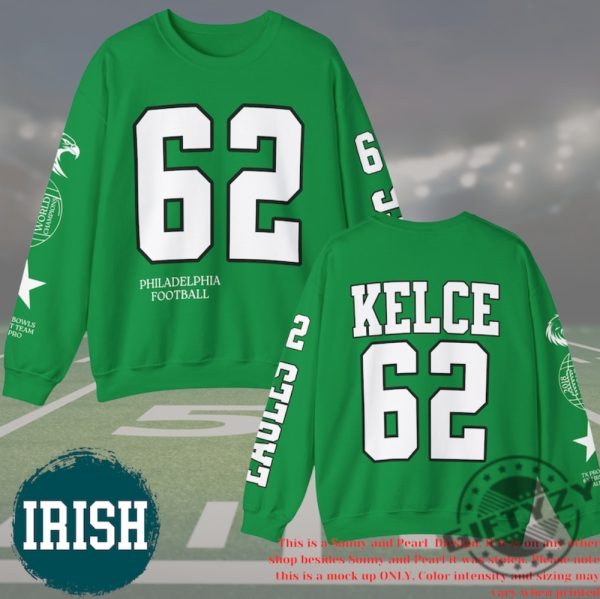 Retro Philadelphia Football Jason 62 Sweatshirt Oversized Crewneck Shirt Kelce Retirement Hoodie Eagless Tshirt Gift For Fan Gift giftyzy 1