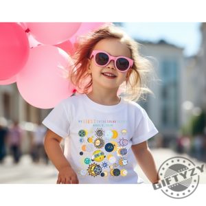 My First Total Solar Eclipse 2024 Toddler Shirt 2T5t Solar Eclipse Gift April 8 2024 Top Cute Moon Sun Phases My First Eclipse Kids Shirt giftyzy 5 1