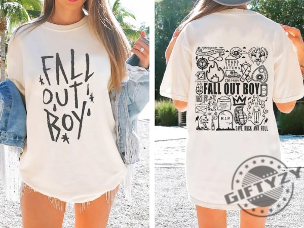 Fall Out Boy Doodle 2024 Shirt Fall Out Boy Band Fan Sweatshirt So Much For Stardust Tour Tshirt Fall Out Boy Band Hoodie Fall Out Boy Concert 2024 Shirt giftyzy 3