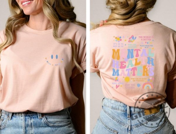 Mental Health Matters Shirt Mental Health Sweatshirt Women Inspirational Tshirt Trendy Hoodie Inspirational Gifts giftyzy 3