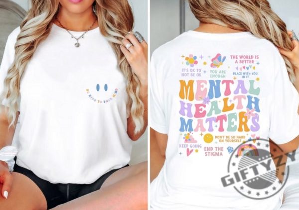 Mental Health Matters Shirt Mental Health Sweatshirt Women Inspirational Tshirt Trendy Hoodie Inspirational Gifts giftyzy 5