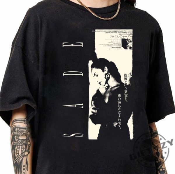 Sade Adu Graphic Shirt Sade Unisex Tshirt Sade Adu Love Deluxe Music Sweatshirt Pop Music Sade Album Hoodie Sade Album Gift giftyzy 1