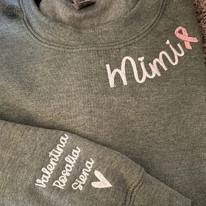 Custom Godmother Sweatshirt Embroidered Godmother Crewneck Sweatshirt With Kids Name Gift For Mom Unique revetee 4