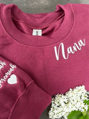 Custom Godmother Sweatshirt Embroidered Godmother Crewneck Sweatshirt With Kids Name Gift For Mom Unique revetee 5