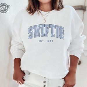 Vintage Style Swiftie Sweatshirt Taylor Swift Est 1989 Fan Gift Christmas Gift For Women Unique In My Swiftie Era Taylor Swift Merch revetee 3