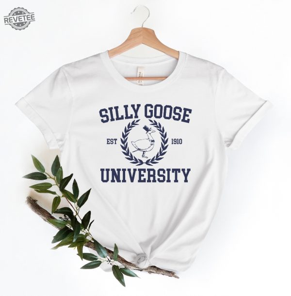Silly Goose University Crewneck Sweatshirt Unisex Silly Goose University Shirt Silly Goose Sweater Silly Goose Gif Unique revetee 1