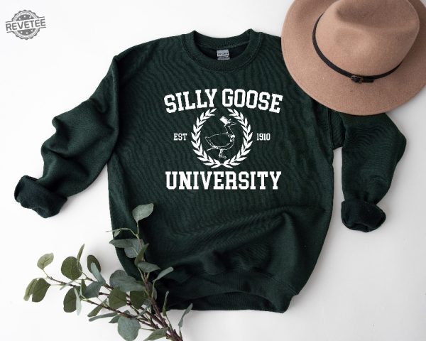 Silly Goose University Crewneck Sweatshirt Unisex Silly Goose University Shirt Silly Goose Sweater Silly Goose Gif Unique revetee 4