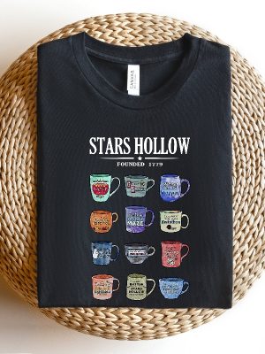 Stars Hollow Mugs Sweatshirt Lukes Coffee Sweater Lukes Diner Hoodie Mugs Of Stars Hollow Annual Events Sweatshirt Unique revetee 2