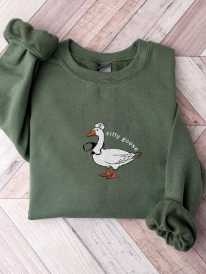 Embroidered Nurse Silly Goose Sweatshirt Trendy Sweatshirt Gift For Her Silly Goose University Funny Embroidered Shirt Unique revetee 4