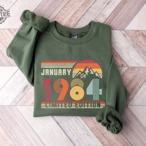 1984 Sweatshirt 1984 Birthday Sweatshirt Sweater 1984 Birthday Year Number Sweat For Women Or Man Unique revetee 3
