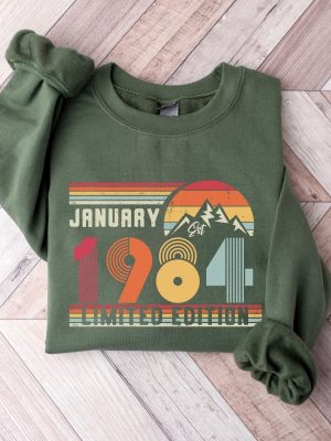 1984 Sweatshirt 1984 Birthday Sweatshirt Sweater 1984 Birthday Year Number Sweat For Women Or Man Unique revetee 3