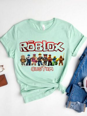 Personalized Roblox Birthday Boy Shirt Family Birthday Tees Bday Family Matching Video Game Birthday Theme Unique revetee 4