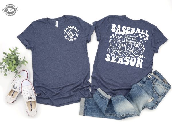 Baseball Skeleton Shirt Season Baseball Shirt Baseball Lover Gift Baseball Shirt Baseball Team Shirt Season Shirt Unique revetee 1