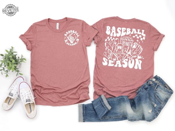 Baseball Skeleton Shirt Season Baseball Shirt Baseball Lover Gift Baseball Shirt Baseball Team Shirt Season Shirt Unique revetee 4