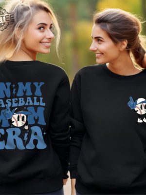 Baseball Mom Era Sweatshirt And Shirt Baseball Jersey Mom Era Shirt Game Day Woman Baseball Shirt In My Baseball Mom Era Unique revetee 2