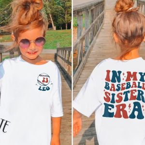 Custom In My Baseball Sister Era Shirt Personalized Baseball Sister Shirt Retro Youth Toddler Game Day Tee Unique revetee 2