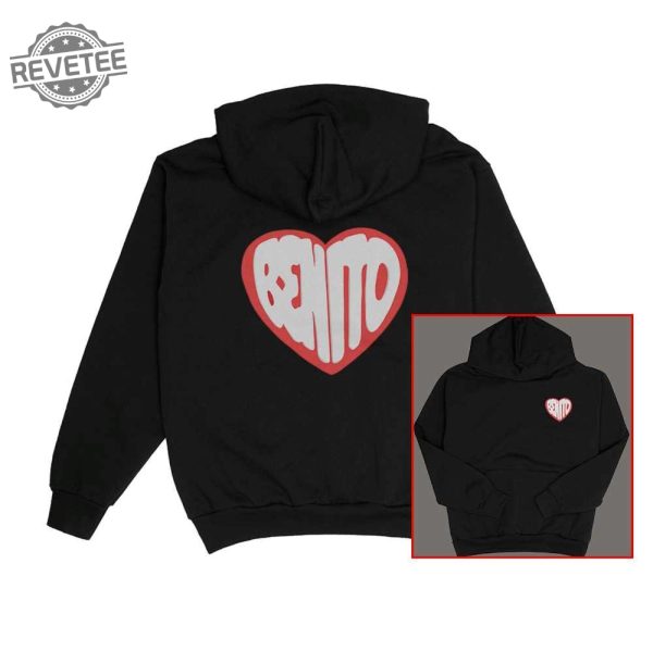 Benito Heart Los Angeles Exclusive Merch Hoodie Bad Most Wanted Bunny 2024 Sweater Unique revetee 2