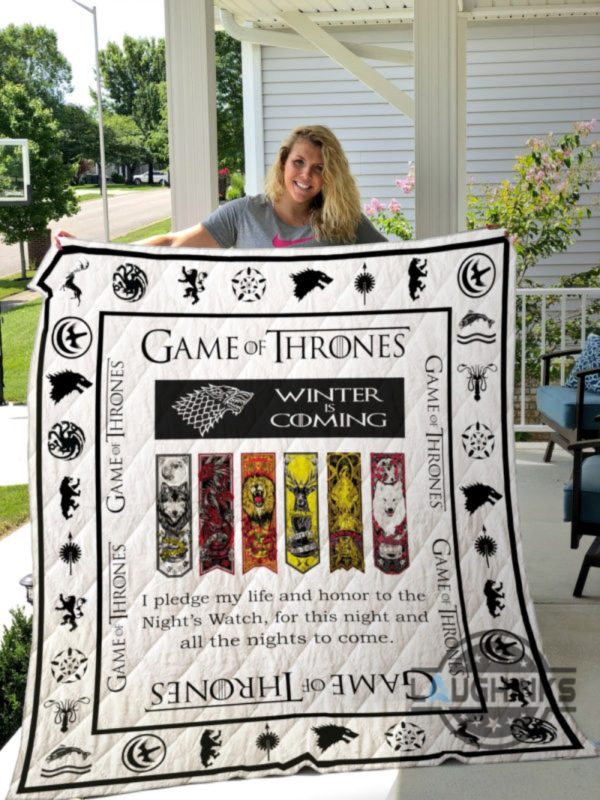 game of thrones blanket game of thrones quilt blankets winter is coming house of the dragons room decoration targaryan stark movie christmas birthday gift laughinks 1