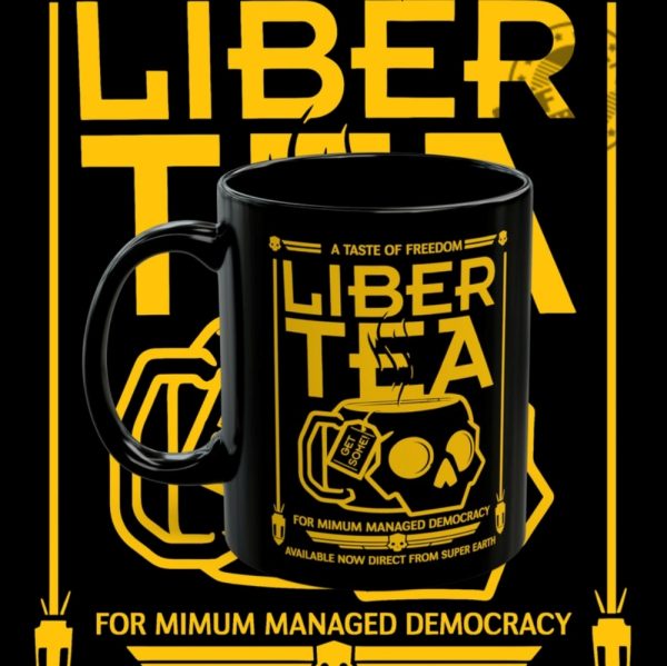 Libertea Helldivers 2 Mug Morning Cup Of Libertea Helldivers Taste Democracy Mug And Apparel giftyzy 1