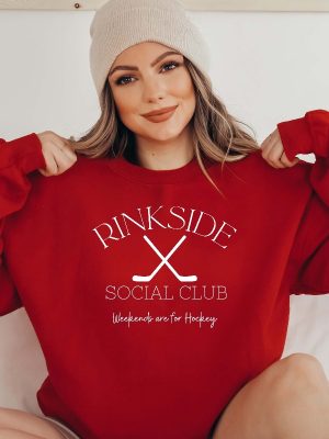 Rinkside Social Club Sweatshirt Hockey Mom Sweatshirt Hockey Sweatshirt Hockey Shirt Hockey Season Unique revetee 3