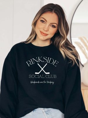 Rinkside Social Club Sweatshirt Hockey Mom Sweatshirt Hockey Sweatshirt Hockey Shirt Hockey Season Unique revetee 4