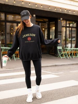 Jameson Crewneck Sweater Funny Drinking Sweatshirt Jameson Irish Whiskey Crewneck Whiskey Alcoholic Unique revetee 4