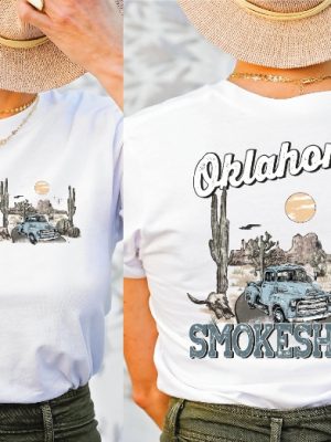 Oklahoma Smokeshow Shirt Country Tee Western Style Tshirt Zach Bryan Oklahoma Smokeshow Lyrics Unique revetee 2