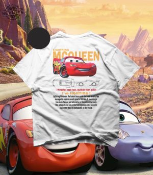 Limited Mcqueen Shirt Lightning Mcqueen Fan Tee Cars Movie Tee Mcqueen And Sally Shirt Vintage Car Tee Sally Tee Unique revetee 2