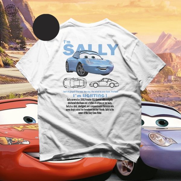 Limited Sally T Shirt Sally And Mcqueen Fan Tee Cars Movie Tee Mcqueen Shirt Couple Shirts Vintage Car Tee Unique revetee 1