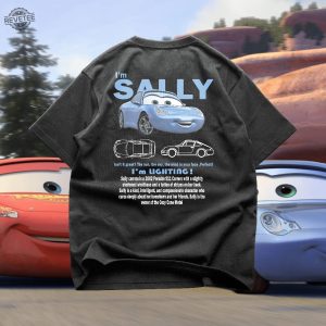 Limited Sally T Shirt Sally And Mcqueen Fan Tee Cars Movie Tee Mcqueen Shirt Couple Shirts Vintage Car Tee Unique revetee 2