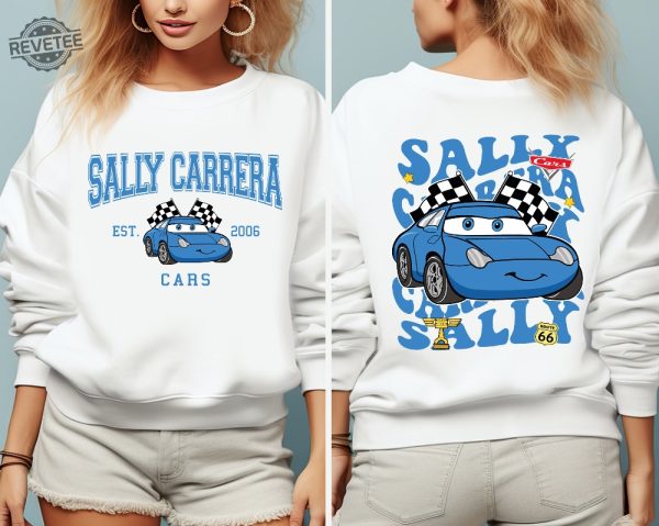 Sally Carrera Cars On The Road Shirt Disneyland Cars Movie Sweatshirt Cars Sally Carrera Tee Radiator Spring Shirt Unique revetee 1