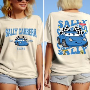 Sally Carrera Cars On The Road Shirt Disneyland Cars Movie Sweatshirt Cars Sally Carrera Tee Radiator Spring Shirt Unique revetee 5