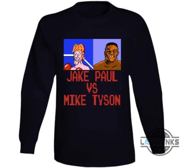 mike tyson t shirt sweatshirt hoodie mens womens kids jake paul vs mike tyson punch out game tshirt combat mike tyson 2024 graphic tee tyson fight gift laughinks 6