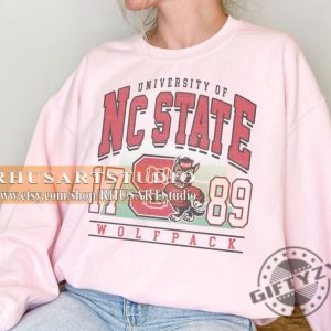 Retro Nc State Football Shirt Nc State Tshirt Nc Statewolfpack Mascot Sweatshirt Ncaa Football Hoodie Best Gift Ever giftyzy 3