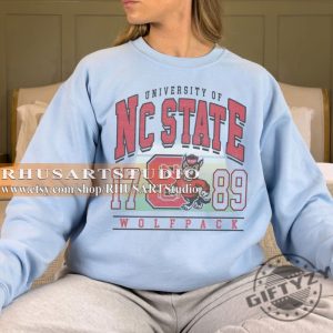 Retro Nc State Football Shirt Nc State Tshirt Nc Statewolfpack Mascot Sweatshirt Ncaa Football Hoodie Best Gift Ever giftyzy 4