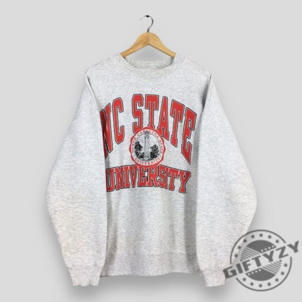 Vintage Nc State University Shirt Nc State Wolfpack Sweatshirt Ncsu Ncaa Basketball Hoodie Vintage Tshirt Unisex Shirt giftyzy 1