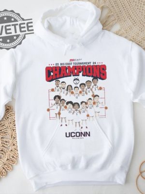 Uconn Ncaa Mens Basketball 2024 Big East Tournament Champions Team Caricature T Shirt Unique Sweatshirt revetee 2