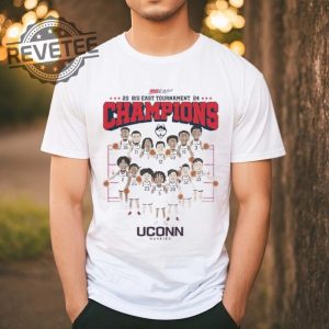 Uconn Ncaa Mens Basketball 2024 Big East Tournament Champions Team Caricature T Shirt Unique Sweatshirt revetee 4