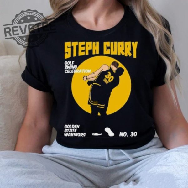 Steph Curry With The Golf Celebration Golden State Warriors Shirt Unique Sweatshirt Hoodie More revetee 2