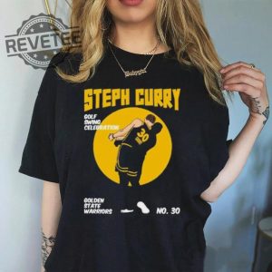Steph Curry With The Golf Celebration Golden State Warriors Shirt Unique Sweatshirt Hoodie More revetee 3