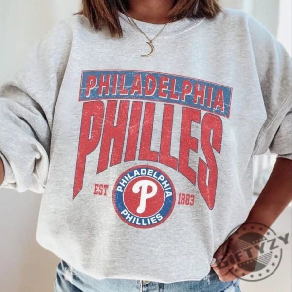 Vintage Philadelphia Baseball Shirt Philadelphia Hoodie Philly Baseball Sweatshirt Baseball Fan Tshirt Philadelphia Game Day Shirt giftyzy 1