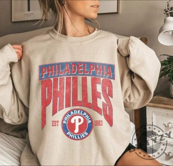 Vintage Philadelphia Baseball Shirt Philadelphia Hoodie Philly Baseball Sweatshirt Baseball Fan Tshirt Philadelphia Game Day Shirt giftyzy 2