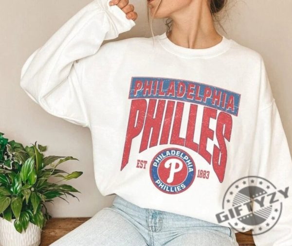 Vintage Philadelphia Baseball Shirt Philadelphia Hoodie Philly Baseball Sweatshirt Baseball Fan Tshirt Philadelphia Game Day Shirt giftyzy 3