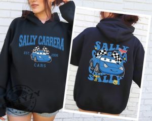 Sally Carrera Cars On The Road Shirt Disneyland Cars Movie Sweatshirt Cars Sally Carrera Tshirt Radiator Spring Hoodie Piston Cup Shirt giftyzy 4