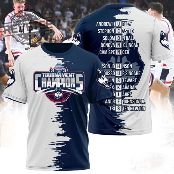 Uconn Mens Basketball Big East Champions Tournament 2024 Hoodie Shirt revetee 1