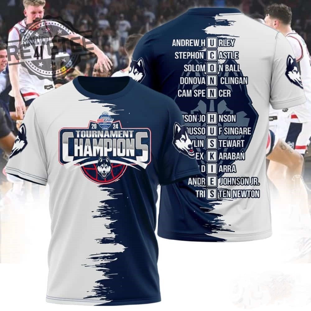 Uconn Mens Basketball Big East Champions Tournament 2024 Hoodie Shirt