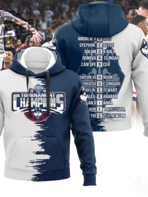 Uconn Mens Basketball Big East Champions Tournament 2024 Hoodie Shirt revetee 2