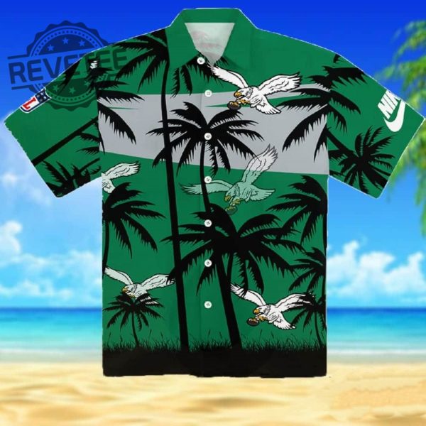 Eagles Saquon Barkley Kelly Green Hawaiian Shirt Unique revetee 1