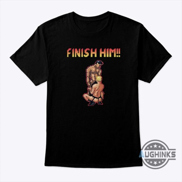 finish him gay shirt sweatshirt hoodie mens womens finish him lgbt tshirt pride gaymer shirts gay sex finish him mortal combat mashup video game tee laughinks 1