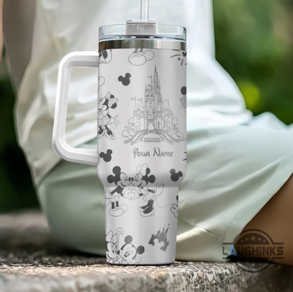 mickey mouse cup disneyland travel cups mickey and minnie mouse couple love stanley tumbler dupe 40oz mickey mouse tumbler disney valentines day gift laughinks 5